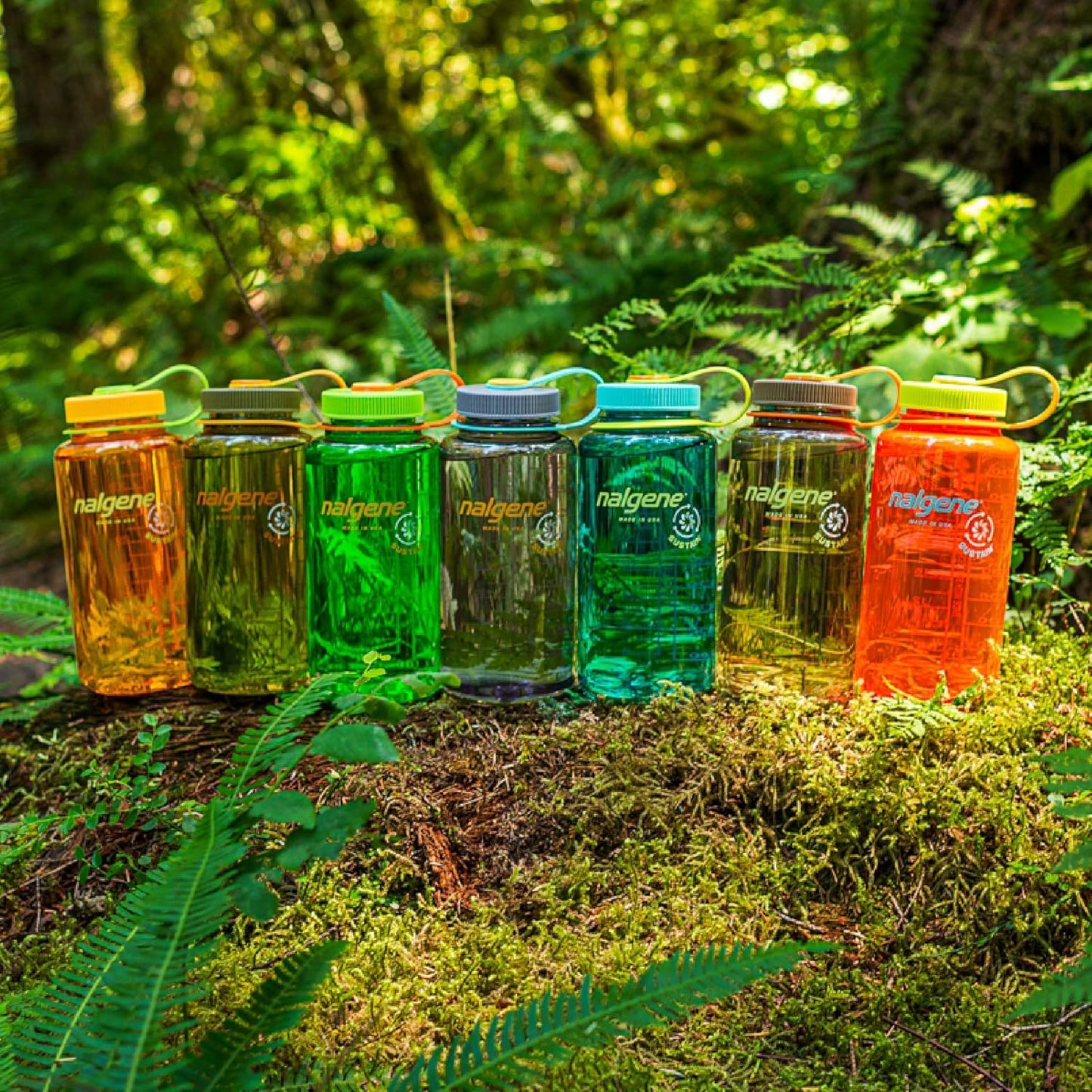 Durable Tritan Wide Mouth Water Bottle - BPA-Free, 32 Oz, Trout Green for All Your Adventures