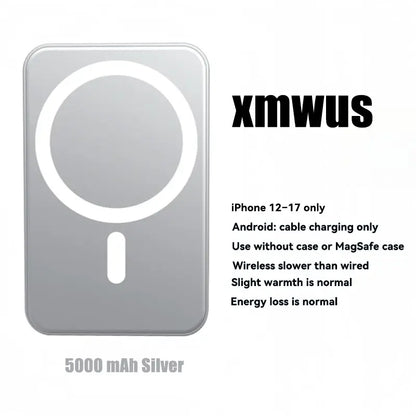 [Magnetic Power Bank]5000Mah Magnetic Power Bank for Iphone 12–17 Series, Works Best with Magsafe Case or No Case, Portable Wireless Charger Summerwins,#Dealsforyoudays
