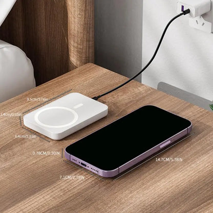 [Magnetic Power Bank]5000Mah Magnetic Power Bank for Iphone 12–17 Series, Works Best with Magsafe Case or No Case, Portable Wireless Charger Summerwins,#Dealsforyoudays