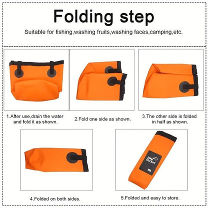 Portable Folding Water Bucket, Collapsible Water Container, 12 L / 20 L Water Storage Bag with Straps, Multifunctional Water Storage Bladder for Outdoor Camping and Hiking #GLOBAL PICKS