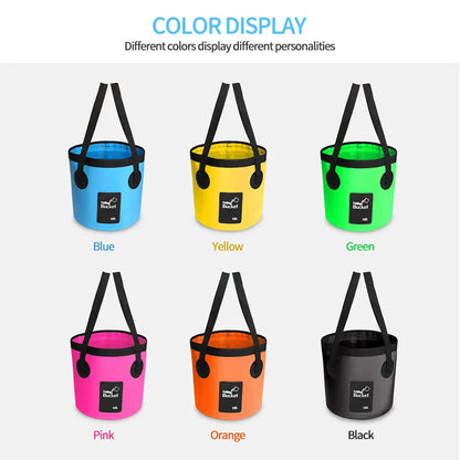 Portable Folding Water Bucket, Collapsible Water Container, 12 L / 20 L Water Storage Bag with Straps, Multifunctional Water Storage Bladder for Outdoor Camping and Hiking #GLOBAL PICKS