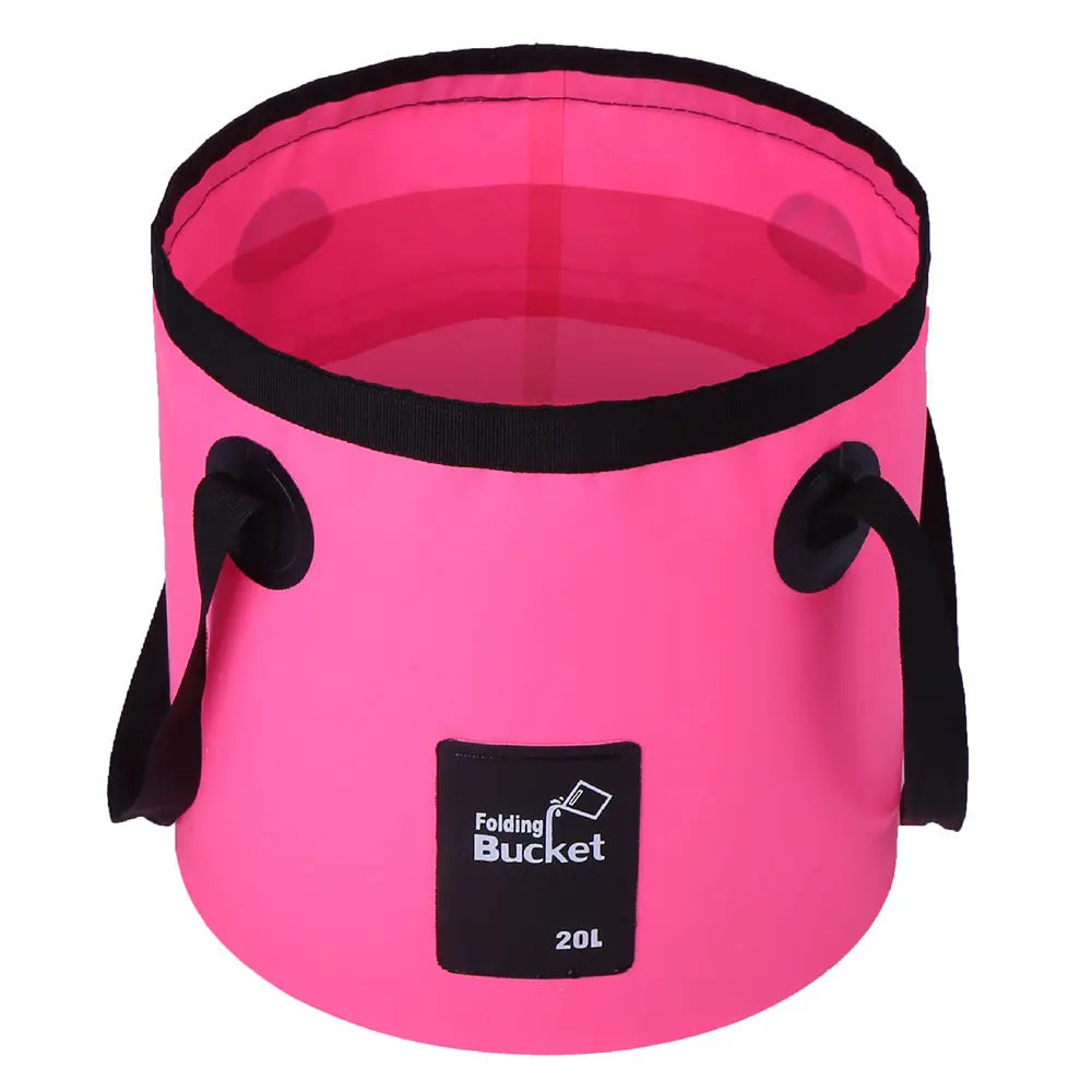 Portable Folding Water Bucket, Collapsible Water Container, 12 L / 20 L Water Storage Bag with Straps, Multifunctional Water Storage Bladder for Outdoor Camping and Hiking #GLOBAL PICKS
