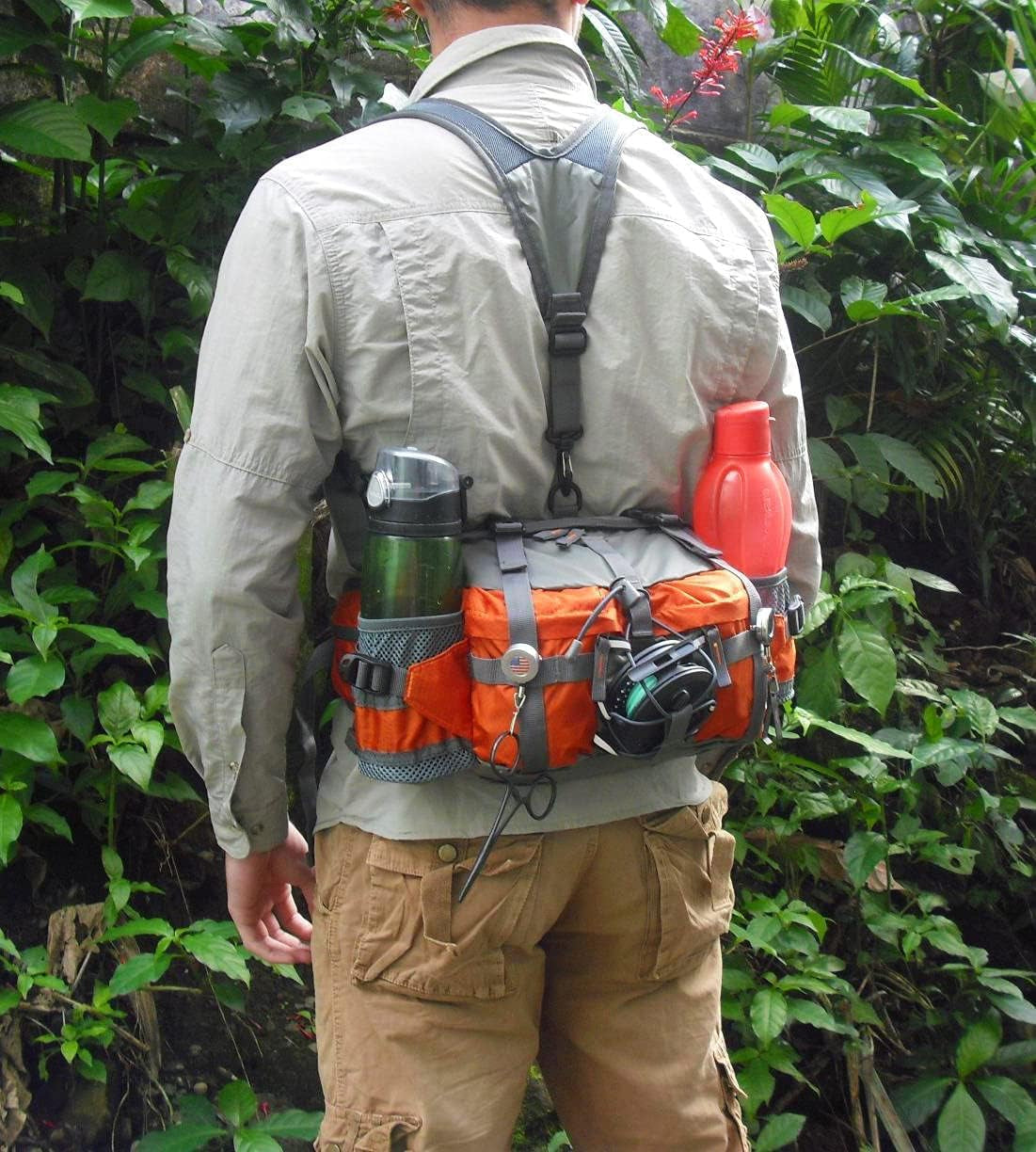 Waist Bag with Water Bottle Holder Hydration Hip Backpack Hiking Fanny Pack Utility Belt