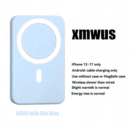 [Magnetic Power Bank]5000Mah Magnetic Power Bank for Iphone 12–17 Series, Works Best with Magsafe Case or No Case, Portable Wireless Charger Summerwins,#Dealsforyoudays