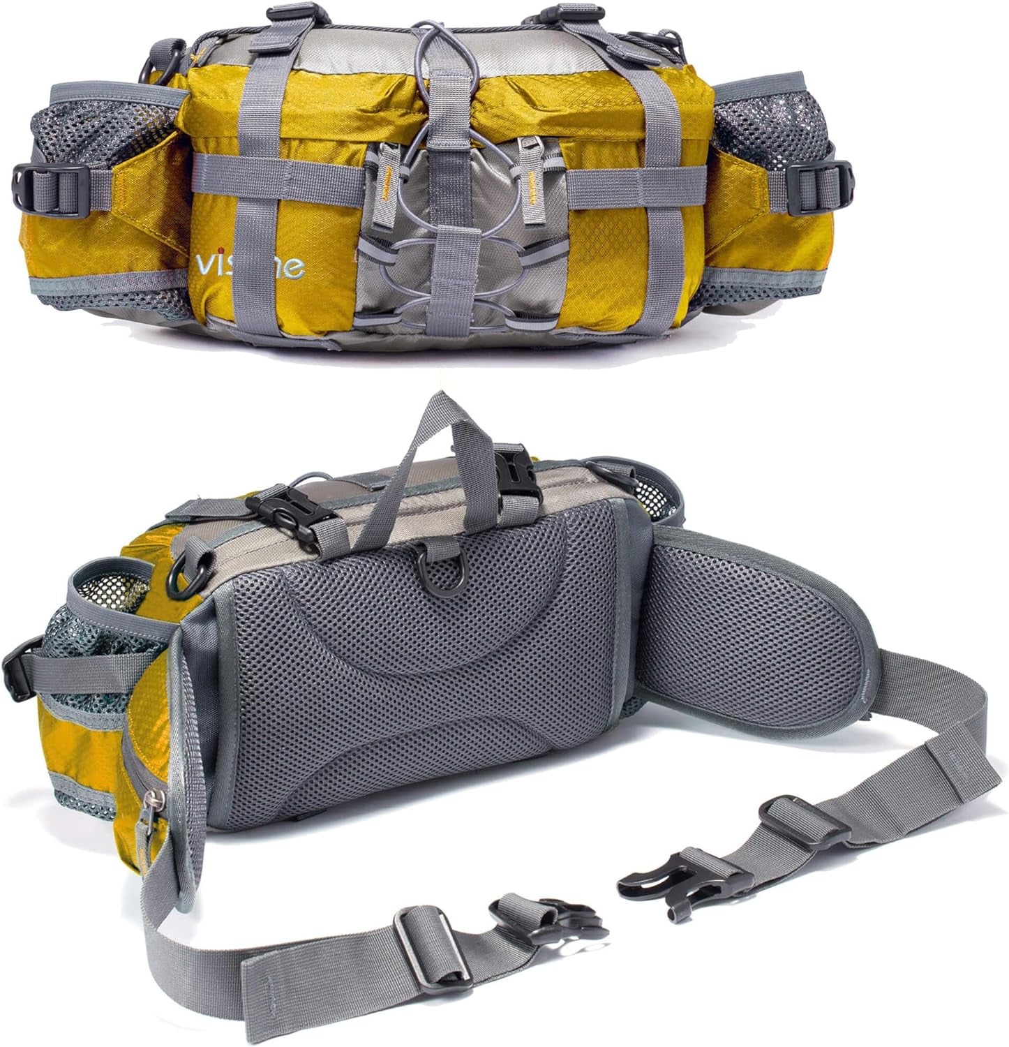 Waist Bag with Water Bottle Holder Hydration Hip Backpack Hiking Fanny Pack Utility Belt