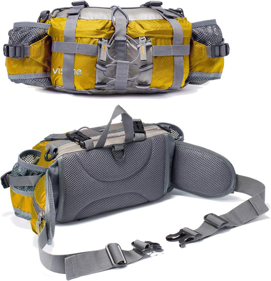 Waist Bag with Water Bottle Holder Hydration Hip Backpack Hiking Fanny Pack Utility Belt