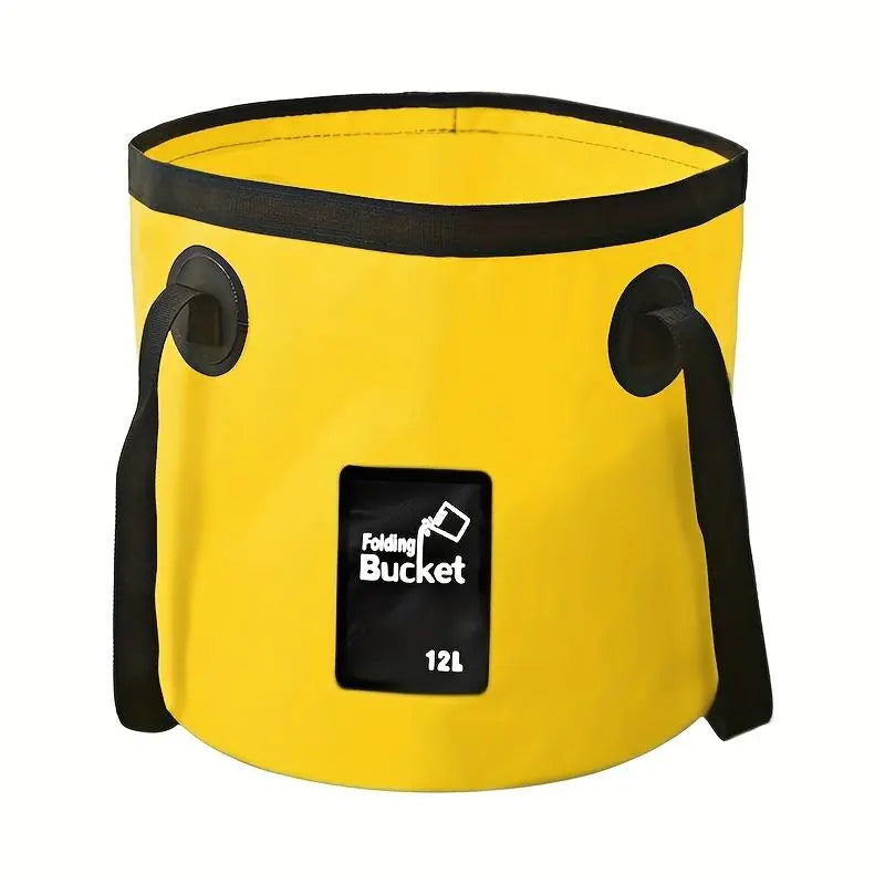 Portable Folding Water Bucket, Collapsible Water Container, 12 L / 20 L Water Storage Bag with Straps, Multifunctional Water Storage Bladder for Outdoor Camping and Hiking #GLOBAL PICKS