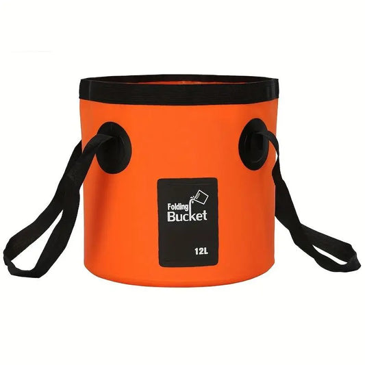 Portable Folding Water Bucket, Collapsible Water Container, 12 L / 20 L Water Storage Bag with Straps, Multifunctional Water Storage Bladder for Outdoor Camping and Hiking #GLOBAL PICKS