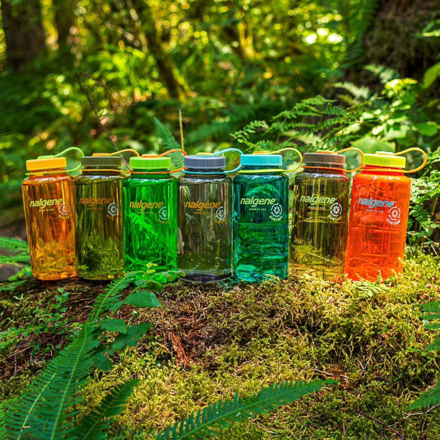 Durable Tritan Wide Mouth Water Bottle - BPA-Free, 32 Oz, Trout Green for All Your Adventures