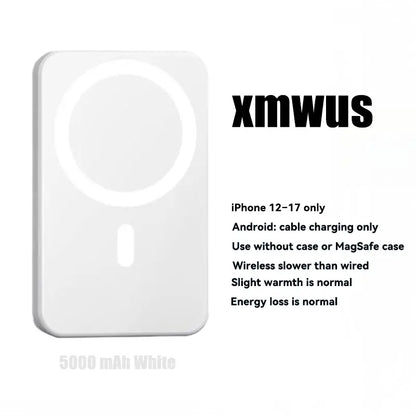 [Magnetic Power Bank]5000Mah Magnetic Power Bank for Iphone 12–17 Series, Works Best with Magsafe Case or No Case, Portable Wireless Charger Summerwins,#Dealsforyoudays