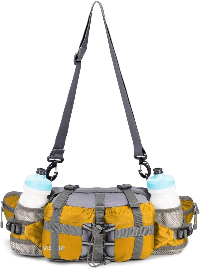 Waist Bag with Water Bottle Holder Hydration Hip Backpack Hiking Fanny Pack Utility Belt
