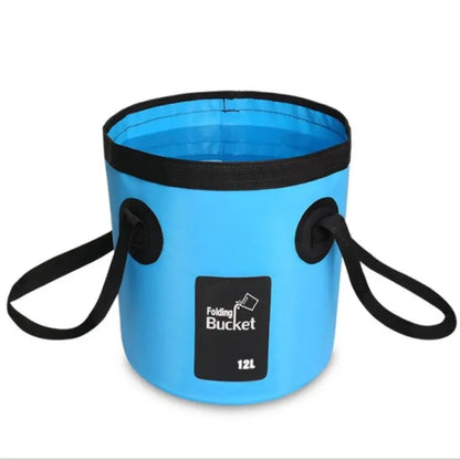 Portable Folding Water Bucket, Collapsible Water Container, 12 L / 20 L Water Storage Bag with Straps, Multifunctional Water Storage Bladder for Outdoor Camping and Hiking #GLOBAL PICKS