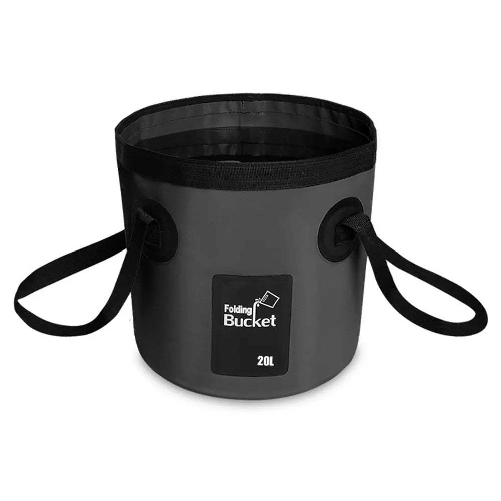 Portable Folding Water Bucket, Collapsible Water Container, 12 L / 20 L Water Storage Bag with Straps, Multifunctional Water Storage Bladder for Outdoor Camping and Hiking #GLOBAL PICKS