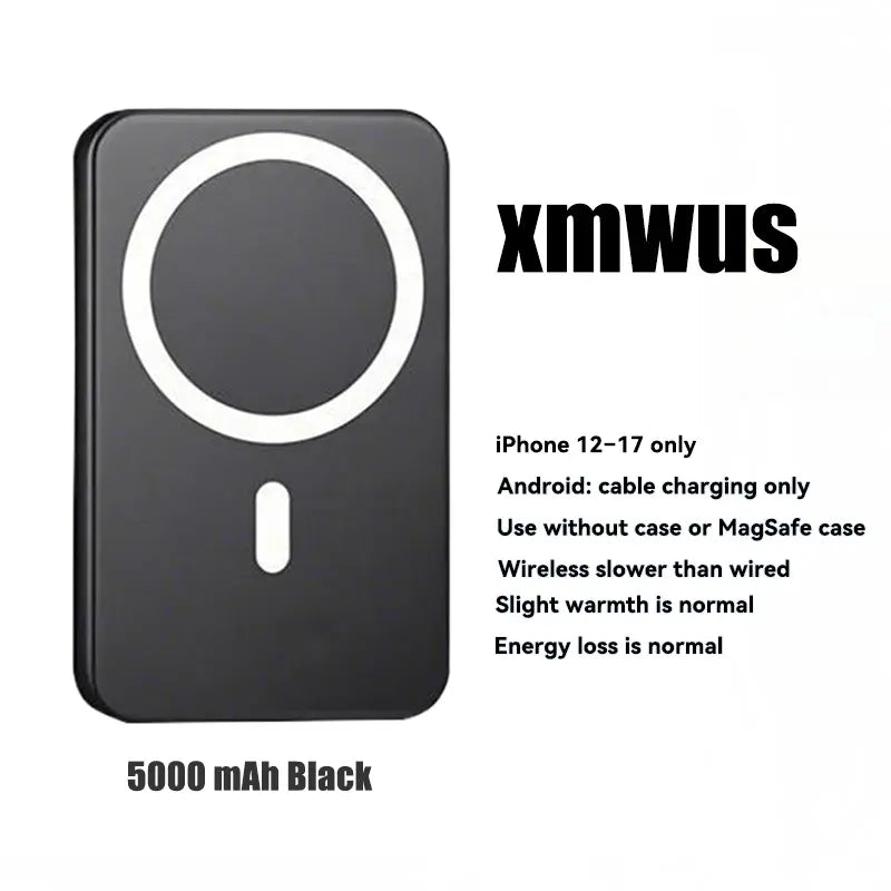 [Magnetic Power Bank]5000Mah Magnetic Power Bank for Iphone 12–17 Series, Works Best with Magsafe Case or No Case, Portable Wireless Charger Summerwins,#Dealsforyoudays