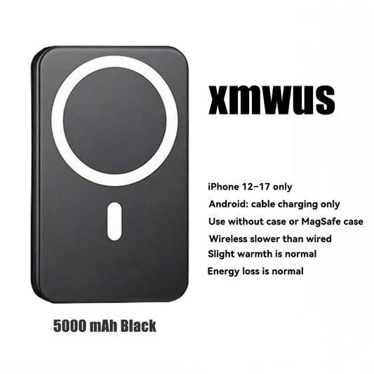 [Magnetic Power Bank]5000Mah Magnetic Power Bank for Iphone 12–17 Series, Works Best with Magsafe Case or No Case, Portable Wireless Charger Summerwins,#Dealsforyoudays